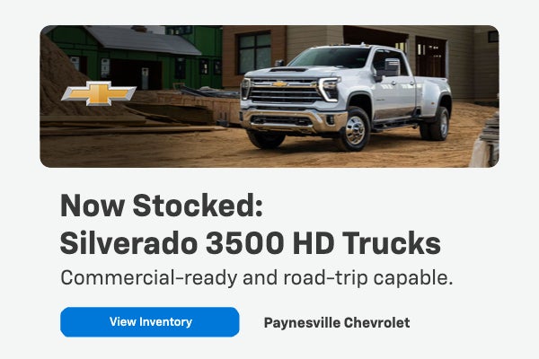 Now Stocked: Silverado 3500 HD Trucks