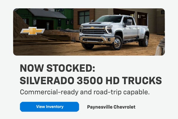 Now Stocked: Silverado 3500 HD Trucks