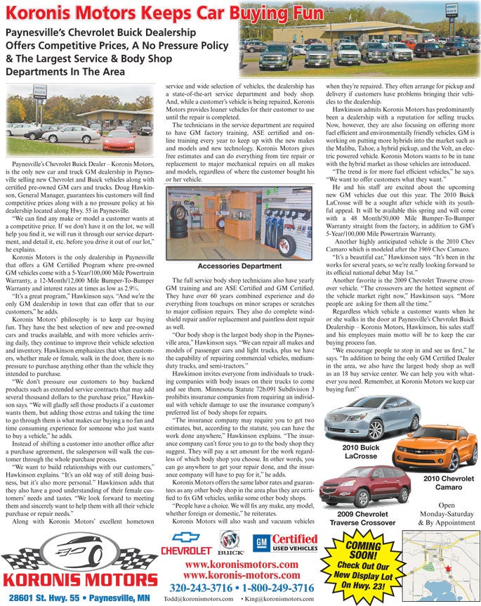 Koronis Motors keeps car buying fun