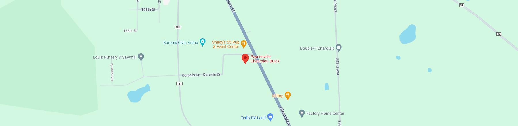 Paynesville Chevrolet Location